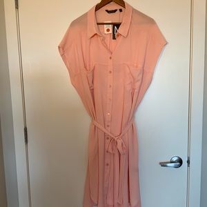 Peach Midi Dress